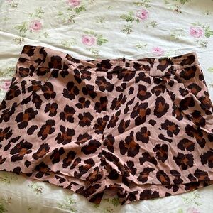 Leopard Print Women's Shorts